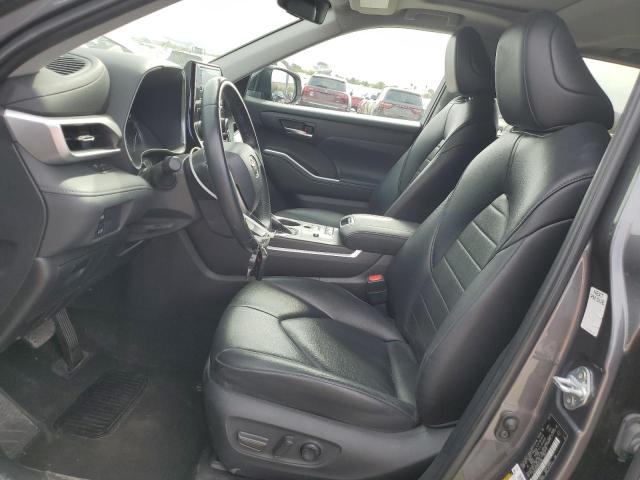5TDGZRAH9NS547267 - 2022 TOYOTA HIGHLANDER XLE GRAY photo 7