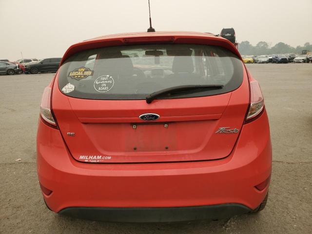 3FADP4EJ9EM110125 - 2014 FORD FIESTA SE RED photo 6