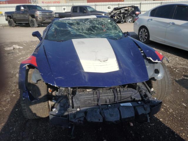 1G1YX2D72H5124036 - 2017 CHEVROLET CORVETTE GRAND SPORT 2LT BLUE photo 5