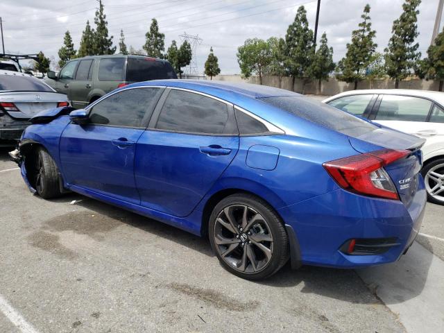 2HGFC2F88MH526115 - 2021 HONDA CIVIC SPORT BLUE photo 2