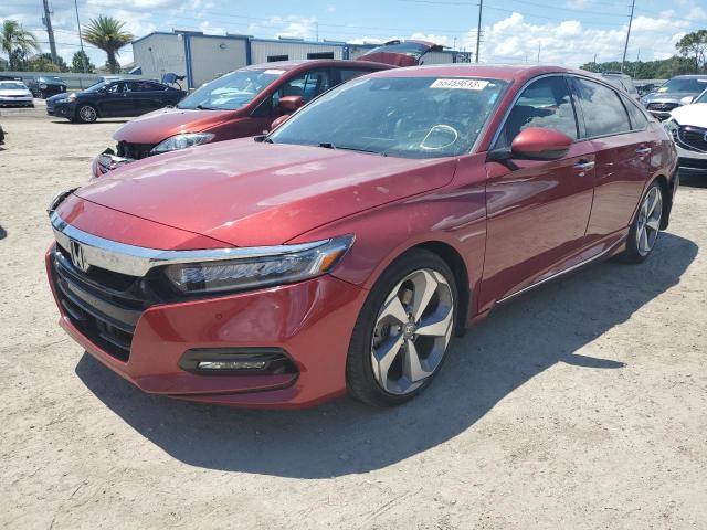 1HGCV2F94JA046802 - 2018 HONDA ACCORD TOURING RED photo 1