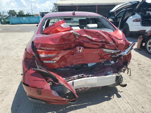 1HGCV2F94JA046802 - 2018 HONDA ACCORD TOURING RED photo 6