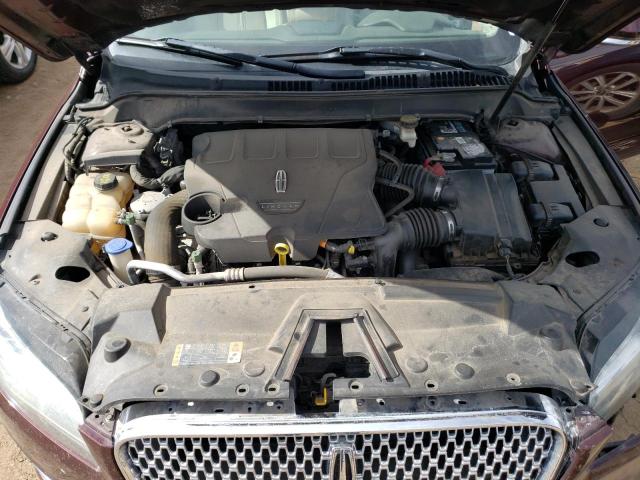 3LN6L5FC8HR626757 - 2017 LINCOLN MKZ RESERVE ბურგუნდია ფოტო 11