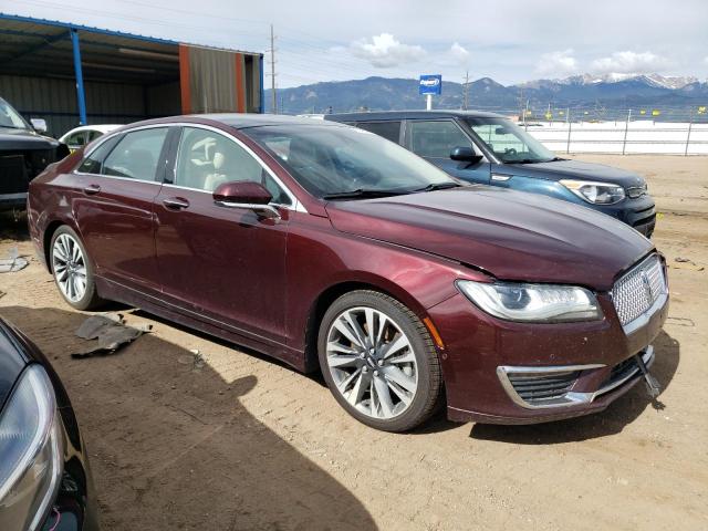 3LN6L5FC8HR626757 - 2017 LINCOLN MKZ RESERVE ბურგუნდია ფოტო 4