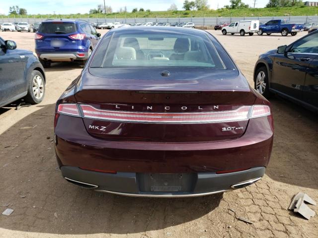 3LN6L5FC8HR626757 - 2017 LINCOLN MKZ RESERVE ბურგუნდია ფოტო 6
