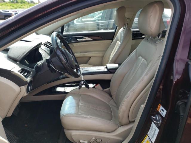 3LN6L5FC8HR626757 - 2017 LINCOLN MKZ RESERVE ბურგუნდია ფოტო 7