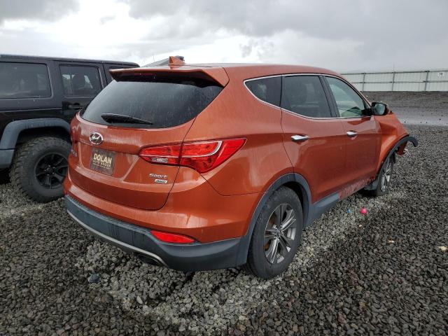 5XYZTDLB4EG197744 - 2014 HYUNDAI SANTA FE S ORANGE photo 3