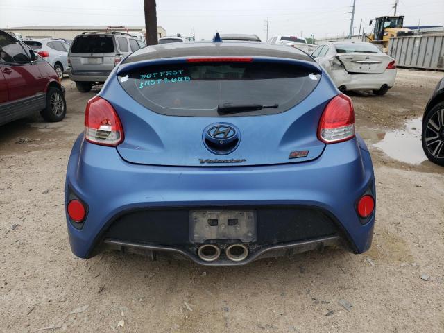 KMHTC6AE5GU259020 - 2016 HYUNDAI VELOSTER TURBO BLUE photo 6