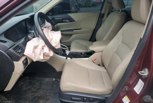 1HGCR3F8XDA016743 - 2013 HONDA ACCORD EXL BURGUNDY photo 7