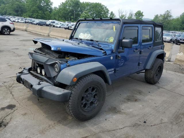 1J4BA3H18AL184151 - 2010 JEEP WRANGLER SPORT BLUE photo 1