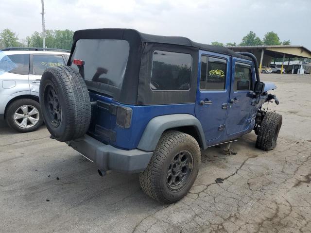 1J4BA3H18AL184151 - 2010 JEEP WRANGLER SPORT BLUE photo 3