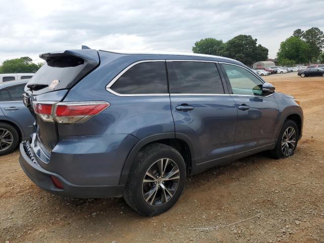 5TDKKRFH1GS131885 - 2016 TOYOTA HIGHLANDER XLE Mavi foto 3