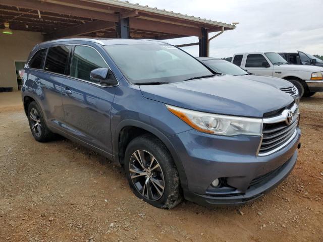 5TDKKRFH1GS131885 - 2016 TOYOTA HIGHLANDER XLE BLUE photo 4