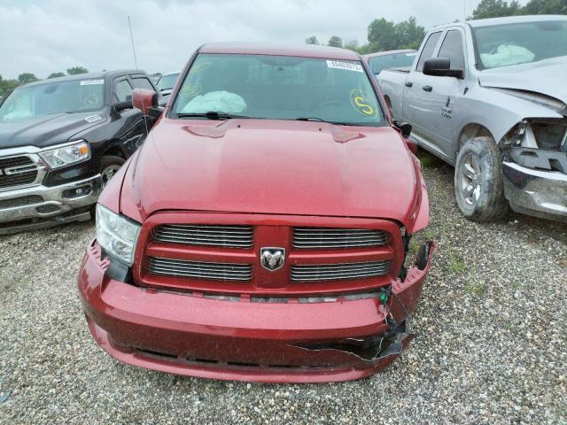 1C6RD7MT3CS340638 - 2012 DODGE RAM 1500 SPORT BURGUNDY photo 5