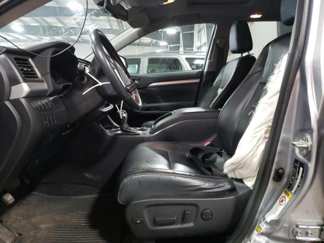 5TDJKRFH4FS098553 - 2015 TOYOTA HIGHLANDER XLE Plata foto 7