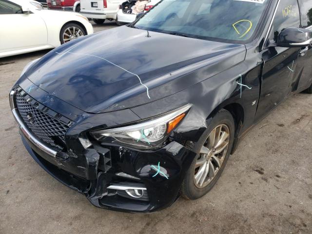 JN1BV7AR5FM410670 - 2015 INFINITI Q50 BASE BLACK photo 9