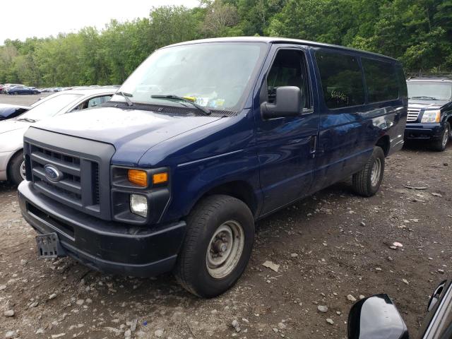 1FBSS3BL1DDB01854 - 2013 FORD ECONOLINE E350 SUPER DUTY WAGON BLUE photo 1