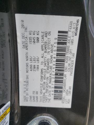 4A37L2EF5BE016759 - 2011 MITSUBISHI ECLIPSE SPYDER GS 灰色 照片 12