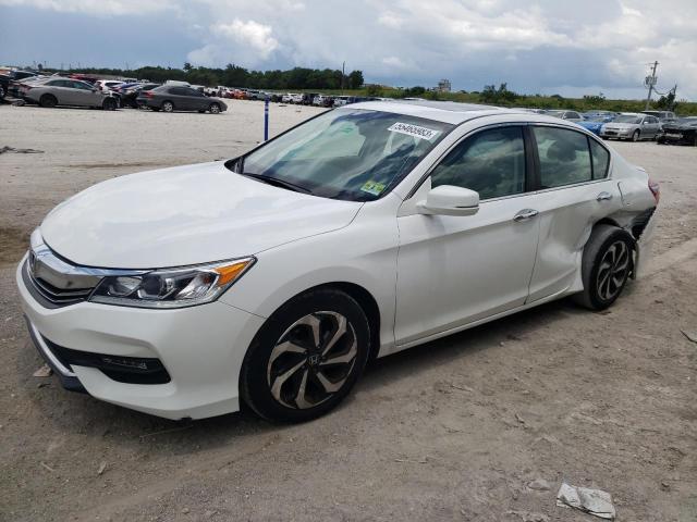 1HGCR2F89GA077077 - 2016 HONDA ACCORD EXL WHITE photo 1