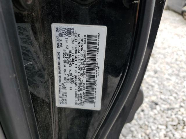 5TBRT3414YS029828 - 2000 TOYOTA TUNDRA ACCESS CAB 黑色 照片 12