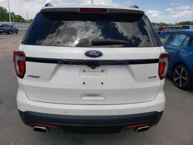 1FM5K8GT1GGB94789 - 2016 FORD EXPLORER SPORT WHITE photo 6