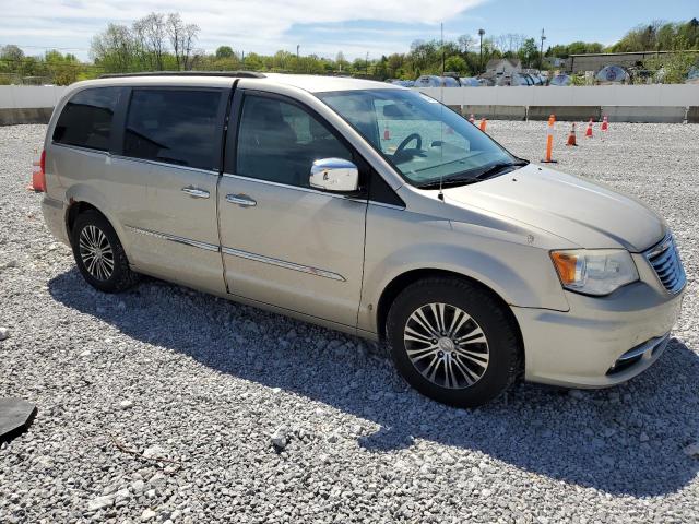 2C4RC1CG5DR757582 - 2013 CHRYSLER TOWN & COU TOURING L BEIGE photo 4