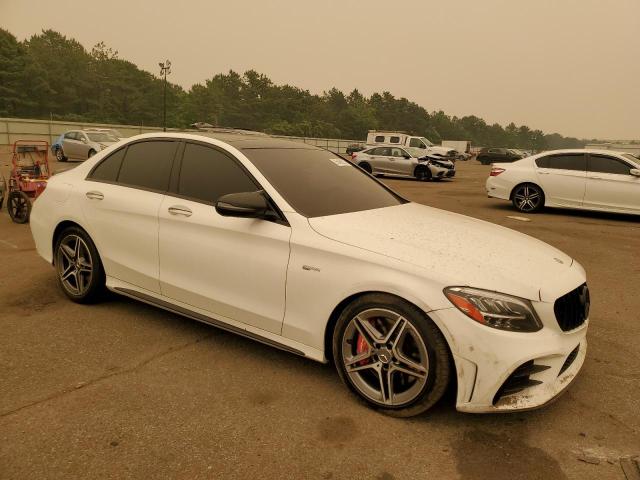 55SWF6EB0LU323930 - 2020 MERCEDES-BENZ C 43 AMG WHITE photo 4