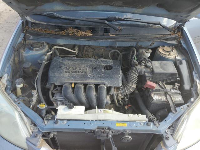 2T1KR32E55C462771 - 2005 TOYOTA COROLLA MA XR BLUE photo 11