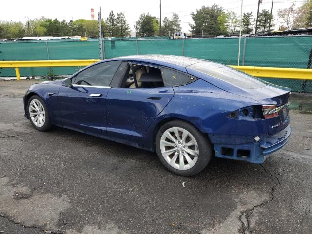 5YJSA1E24GF172792 - 2016 TESLA MODEL S BLUE photo 2
