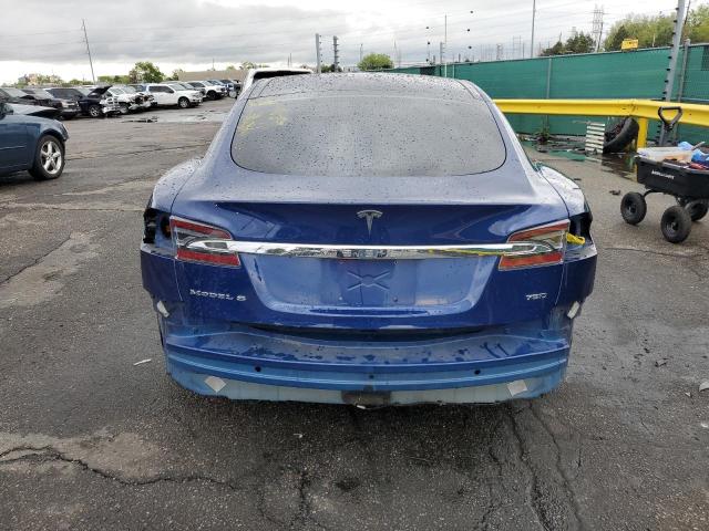5YJSA1E24GF172792 - 2016 TESLA MODEL S BLUE photo 6