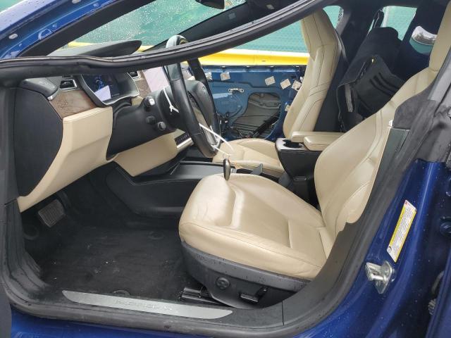 5YJSA1E24GF172792 - 2016 TESLA MODEL S BLUE photo 7