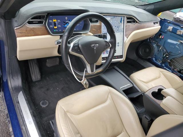 5YJSA1E24GF172792 - 2016 TESLA MODEL S BLUE photo 8