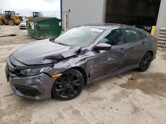 2HGFC2F88MH542654 - 2021 HONDA CIVIC SPORT 灰色 照片 1