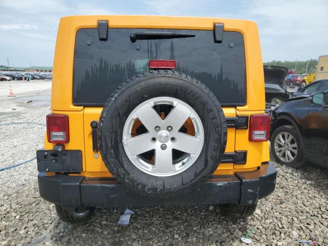 1C4BJWEG4CL239455 - 2012 JEEP WRANGLER U SAHARA YELLOW photo 6