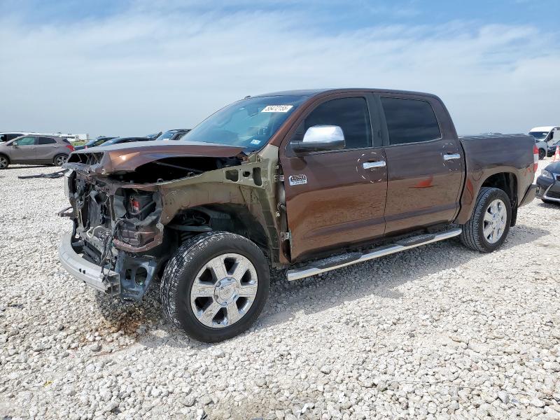 5TFGY5F17EX158080 - 2014 TOYOTA TUNDRA CREWMAX PLATINUM BROWN photo 1
