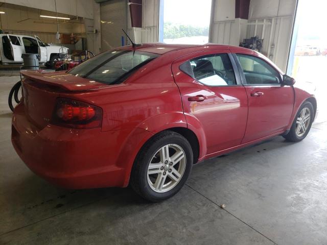 1C3CDZCBXCN312342 - 2012 DODGE AVENGER SXT RED photo 3