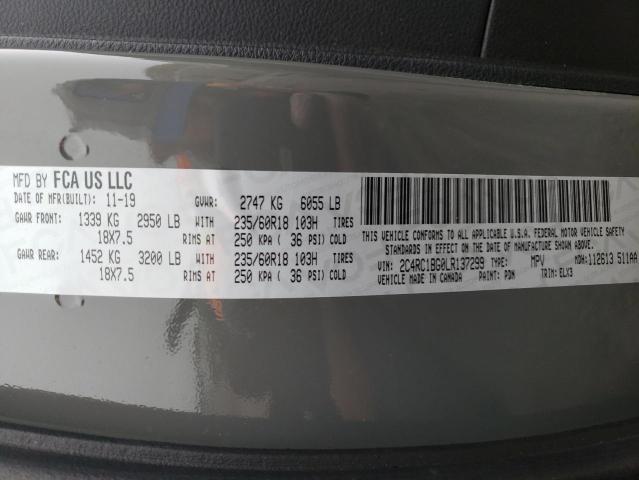 2C4RC1BG0LR137299 - 2020 CHRYSLER PACIFICA TOURING L Boz foto 13