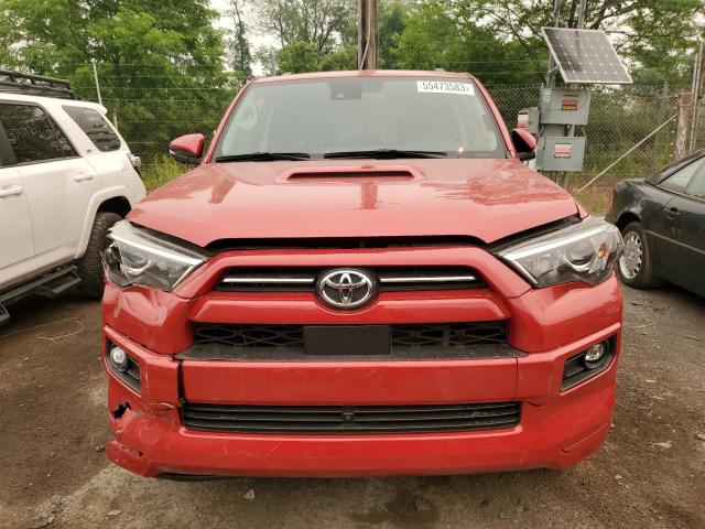 JTESU5JR7N5972482 - 2022 TOYOTA 4RUNNER SR5 PREMIUM RED photo 5