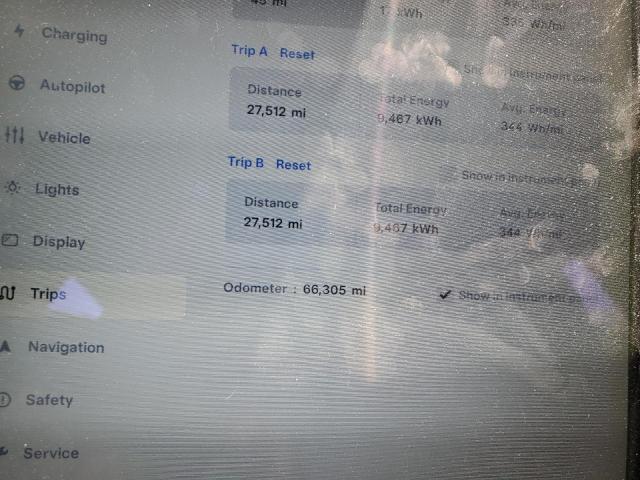 5YJSA1E2XJF297691 - 2018 TESLA MODEL S თეთრი ფოტო 9