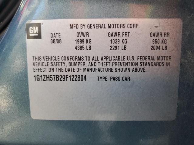 1G1ZH57B29F122804 - 2009 CHEVROLET MALIBU 1LT 蓝色 照片 13