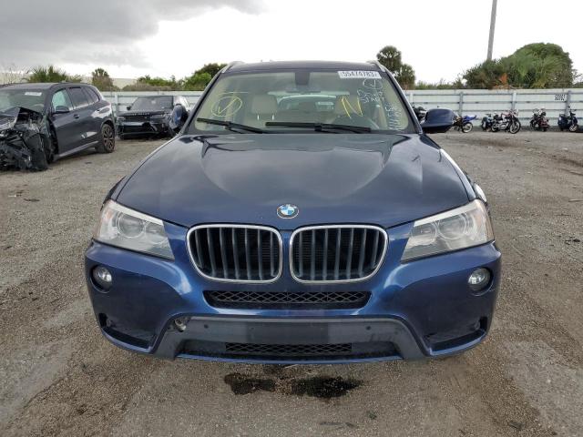 5UXWX9C54D0A14556 - 2013 BMW X3 XDRIVE28I BLUE photo 5