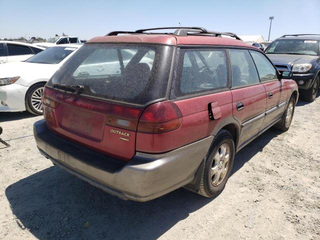 4S3BG685XW6608024 - 1998 SUBARU LEGACY 30TH ANNIVERSARY OUTBACK BURGUNDY photo 4