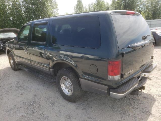 1FMNU40L22ED36813 - 2002 FORD EXCURSION XLT GREEN photo 2