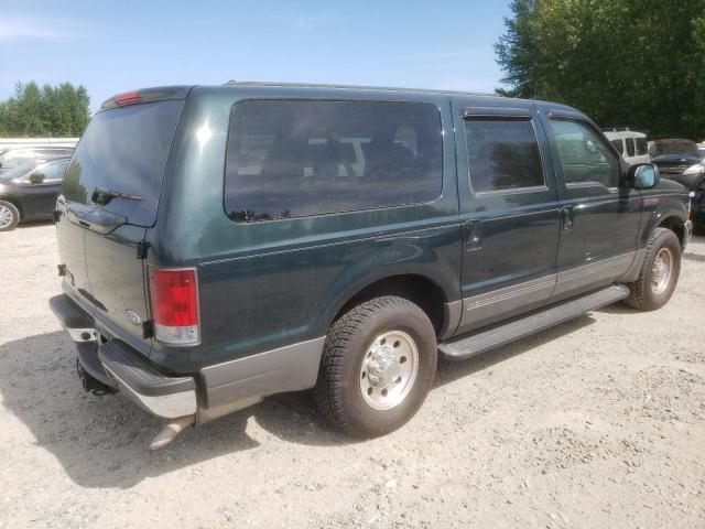 1FMNU40L22ED36813 - 2002 FORD EXCURSION XLT GREEN photo 3