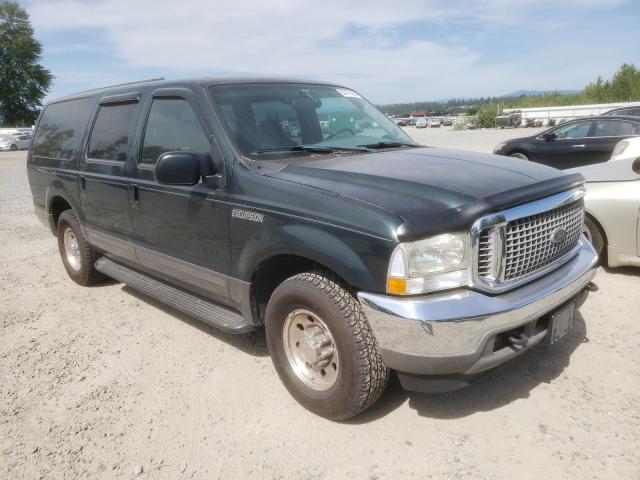 1FMNU40L22ED36813 - 2002 FORD EXCURSION XLT GREEN photo 4