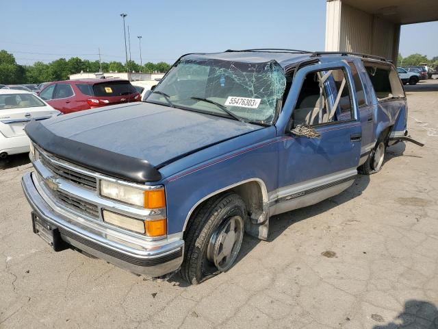 1GNEC16R1TJ418016 - 1996 CHEVROLET SUBURBAN C1500 BLUE photo 1