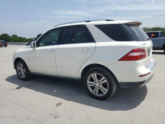 4JGDA5HB2DA163147 - 2013 MERCEDES-BENZ ML 350 4MATIC WHITE photo 2