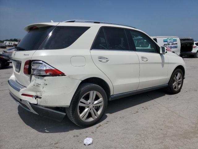 4JGDA5HB2DA163147 - 2013 MERCEDES-BENZ ML 350 4MATIC WHITE photo 3