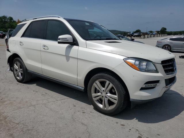 4JGDA5HB2DA163147 - 2013 MERCEDES-BENZ ML 350 4MATIC WHITE photo 4