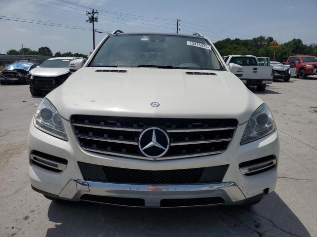 4JGDA5HB2DA163147 - 2013 MERCEDES-BENZ ML 350 4MATIC WHITE photo 5